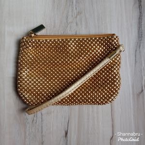 Gold Bead RSVP Wristlet